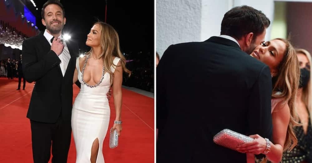 Jennifer Lopez and Ben Affleck attended a red carpet event together. Photo: Getty Images.