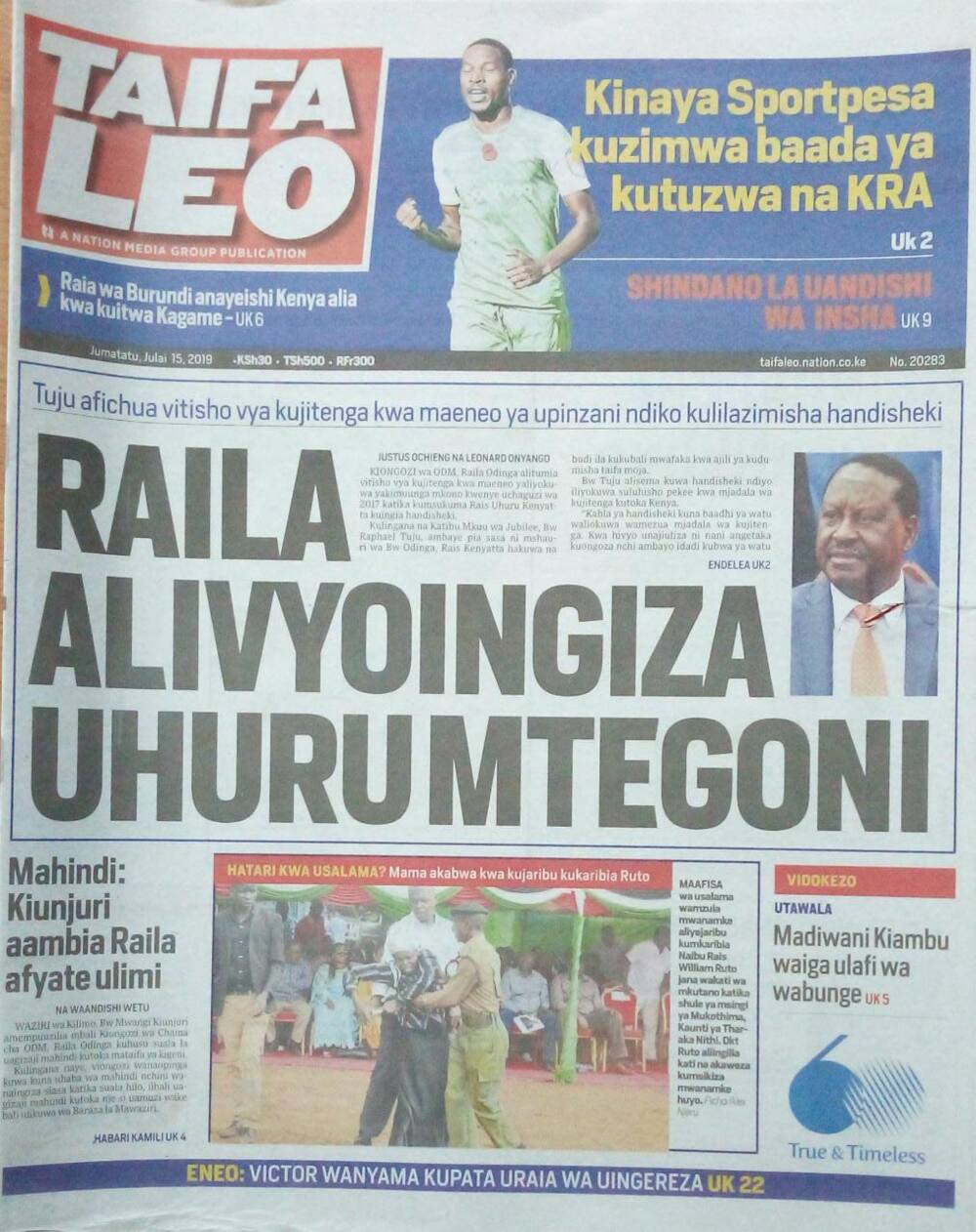Kenyan newspapers review for July 15: Parents claim new curriculum may compel them to seek adult education
