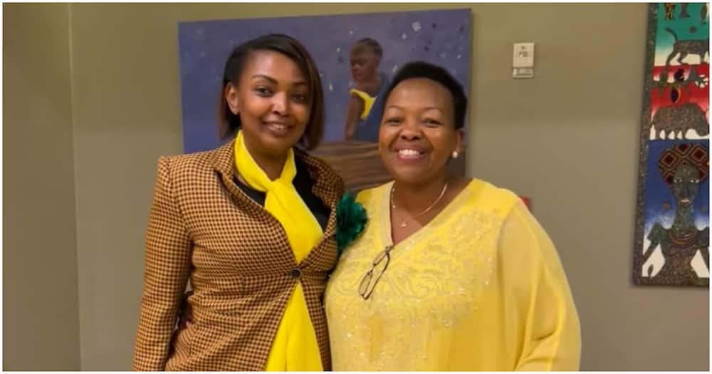 Karen Nyamu (r) and Veronica Maina. Photo: Karen Nyamu.