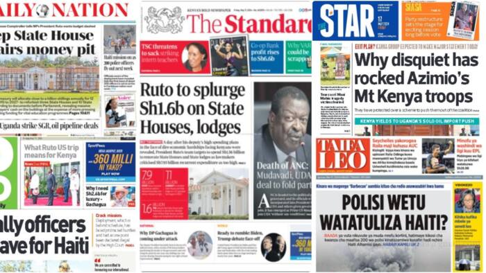 Kenyan Newspapers Review: Rigathi Gachagua Requests KSh 2.6b for Luxury