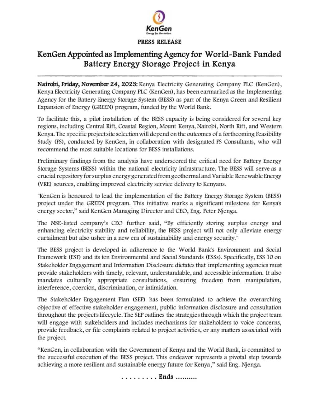 Kenya Electricity Generating Company To Develop World Bank Funded   5548e856e47ec2c0 