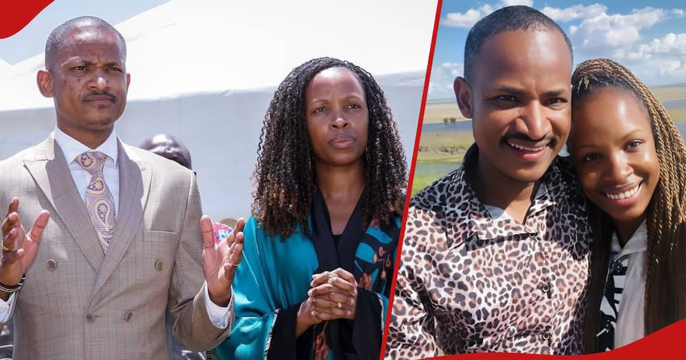 Babu Owino and Fridah Muthoni (in both frames) have been married for over 10 years.
