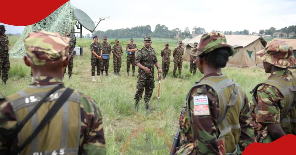 Members of the Kenya Defence Forces (KDF) during a past simulated military exercise.