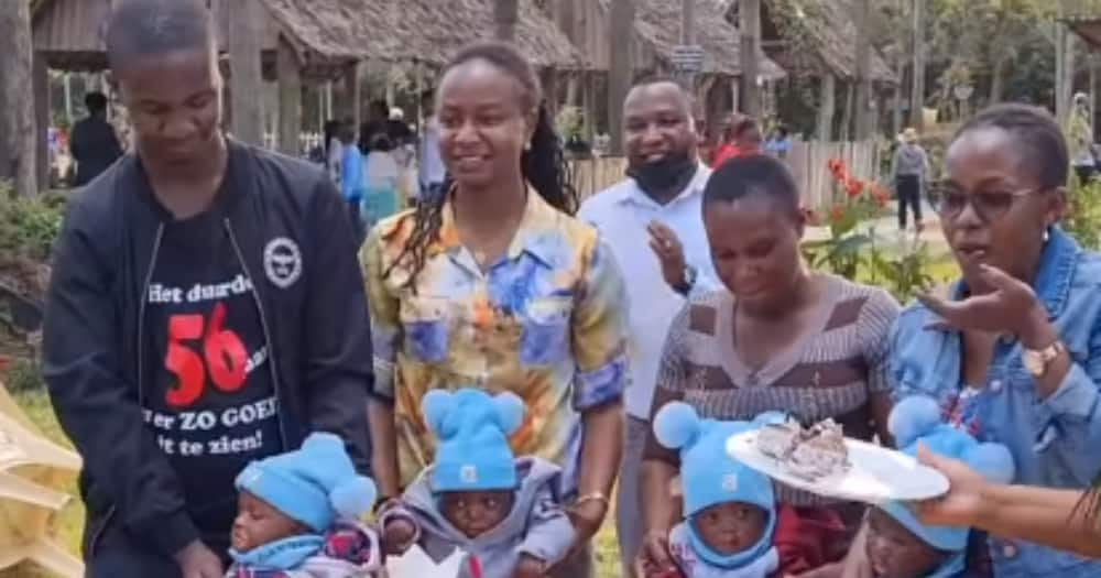 Fred Machokaa was stunned by four babies who celebrated their birthday at his ranch.