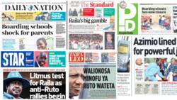 Kenyan Newspapers Review for Wednesday, December 7: Disquiet in Kenya Kwanza as Ruto's Allies Blame President