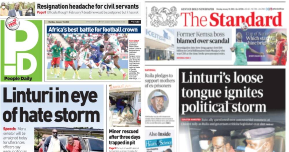 Kenyan Newspapers Review For January 10: According to the newspapers, Deputy President William Ruto has claimed there are plans to rig the August elections.