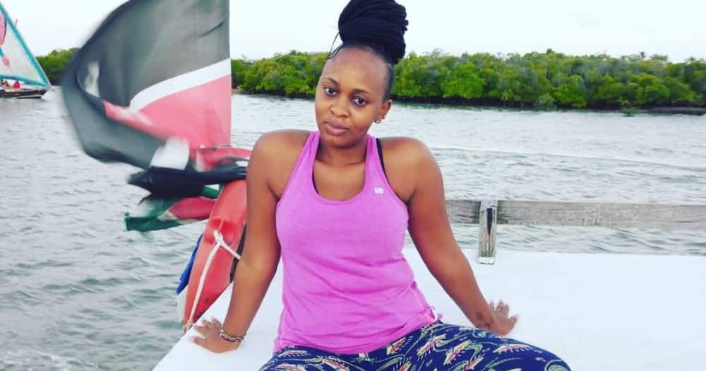 Nelius Mukami thanks God after her son recovered from illness.