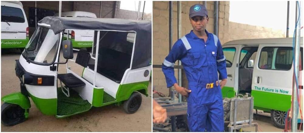 Electric Keke Napep built in Maiduguri by Mustapha Gajibo.