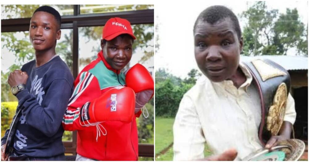 Charlton Otieno and his mother Conjestina Achineg. Photo: Charlton Otieno.