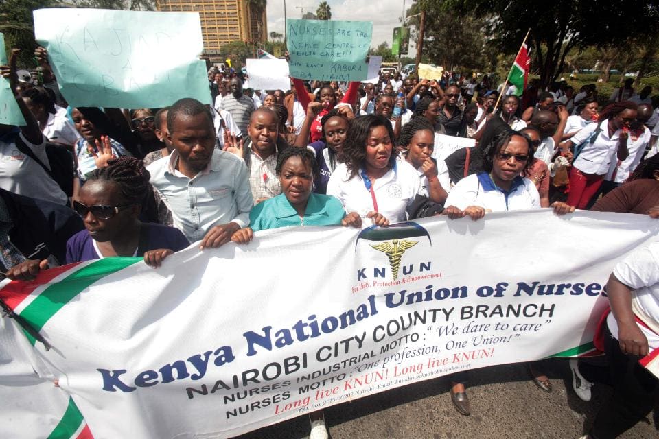Image result for nurses strike kenya 2019