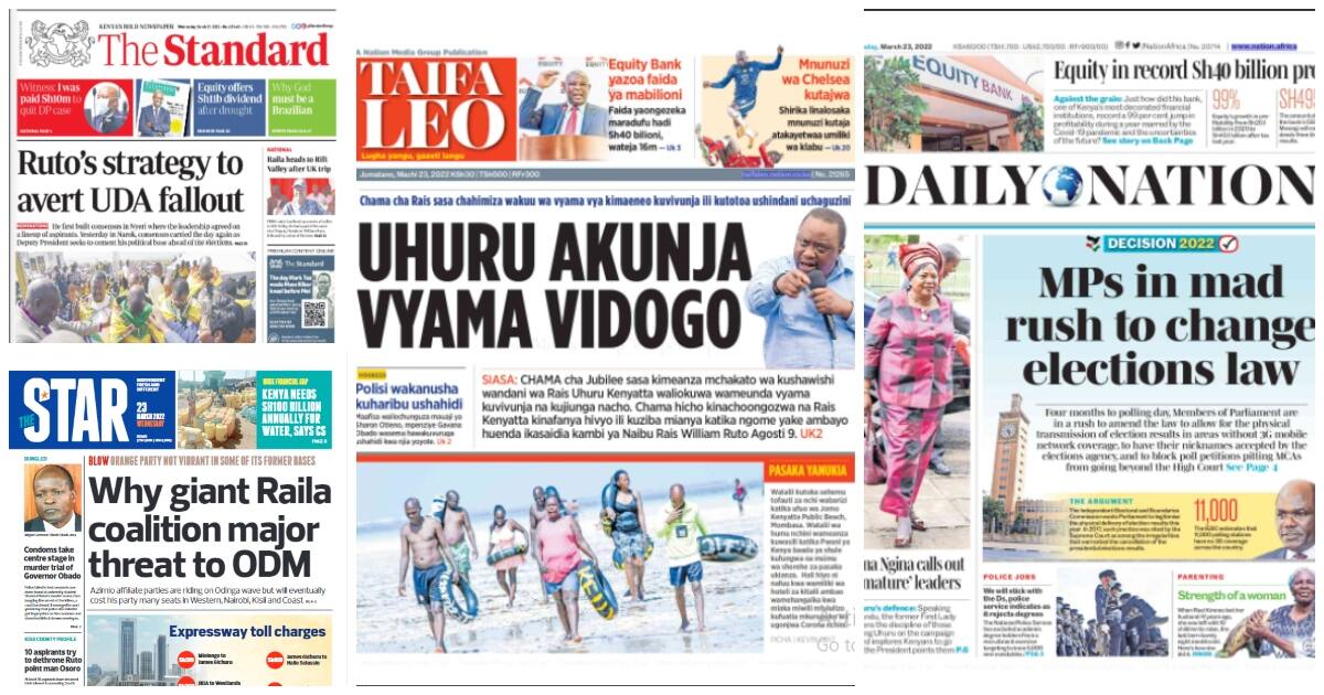 Kenyan Newspapers Review: Mama Ngina Kenyatta Endorses Raila's Bid For ...