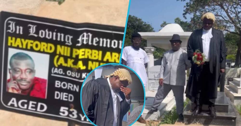 Llamado al Colegio de Abogados: El abogado va al cementerio para agradecer al hombre que apoyó su educación
