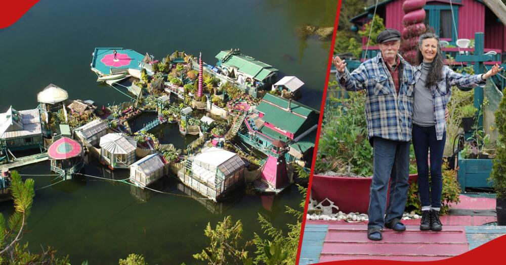 Una mujer canadiense vive en una isla flotante que construyó con su difunto marido: “Parte de la naturaleza”