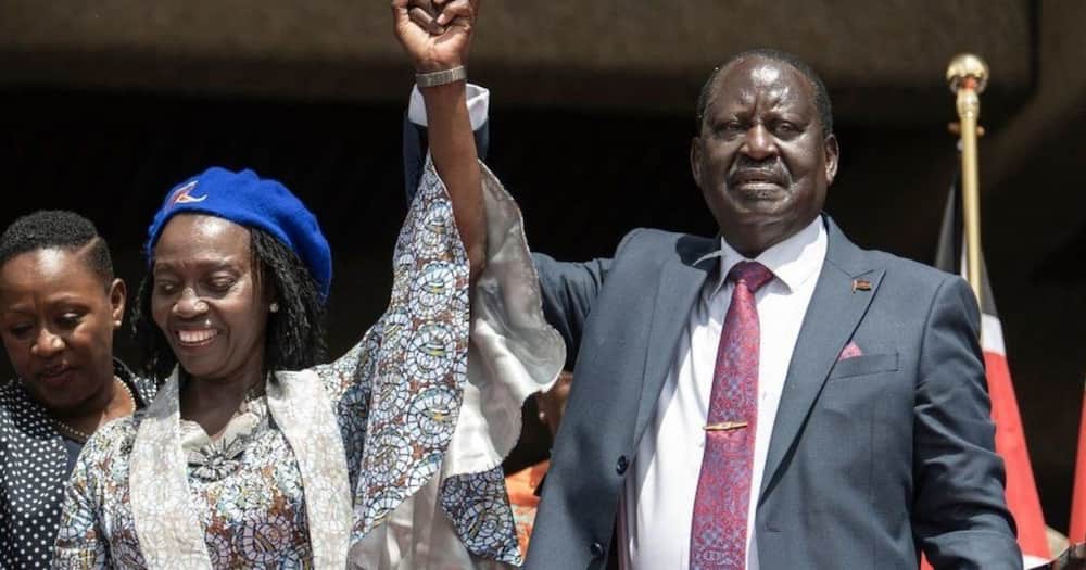 Former LSK president Nelson Havi shared a photo of Raila Odinga and Martha Karua.
