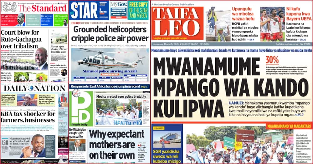 Kenya Newspapers Review for March 5