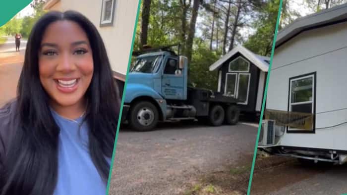 Woman Buys Tiny House for KSh 12m, Truck Delivers Mobile Home to Her Premises