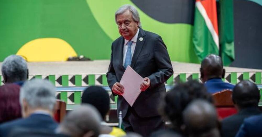 Antonio Guterres in Nairobi