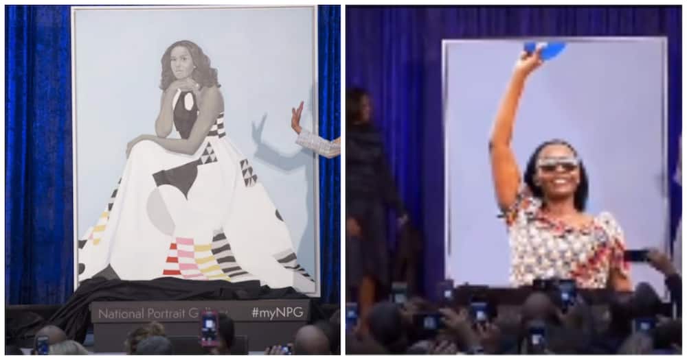 A photo collage showing a deep fake portrait of Martha Karua and an original one.