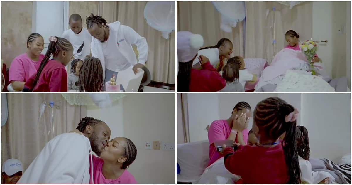 Bahati, Their Children Surprise Diana Marua With Samsung Z Fold 4 And ...