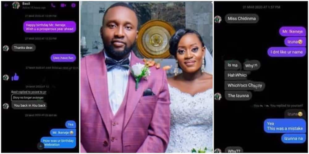 Nigerian lady weds a man she DMed on Facebook.