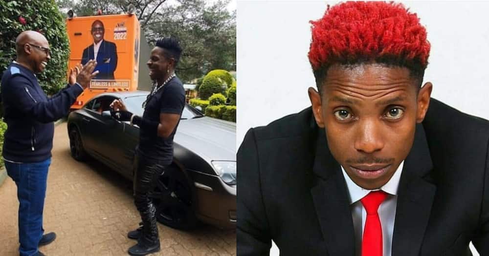 Eric Omondi says he told his mother not to worry about him because he is fixing the nation.