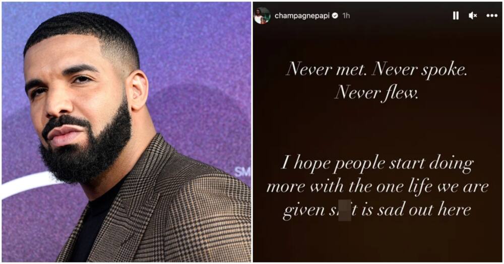 Drake has refused claims that he met the lady accusing him on viral TikTok video. Photo: Champagne Papi.
