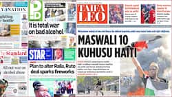 Kenya Newspapers Review: Baringo Man Laments after Teachers Allegedly Force Son to Kneel for 3 Days, Eat Waste