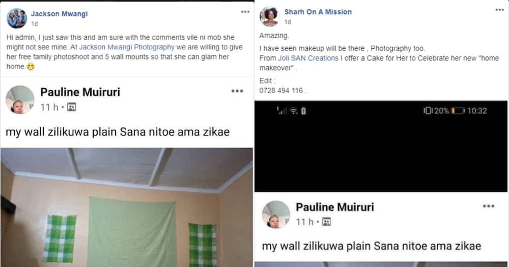Luck smiles on woman who was trolled for simple house decorations after well-wishers offer to help her