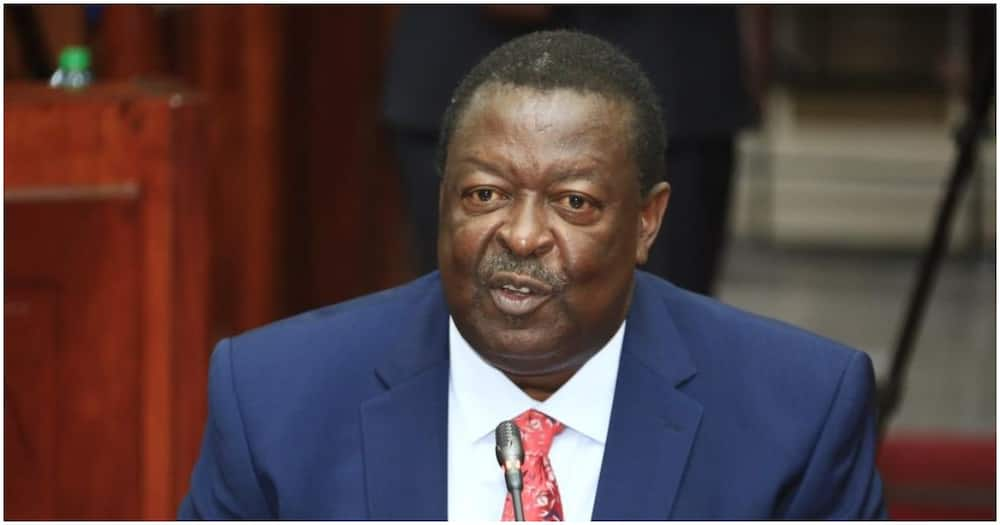 Prime Cabinet Secretary nominee Musalia Mudavadi. Photo: National Assembly.