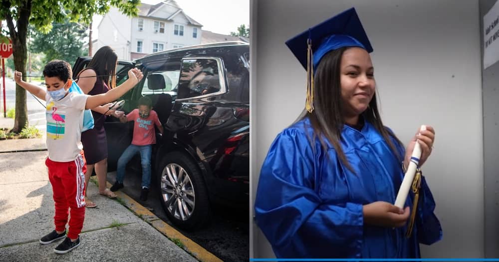 Dafani Peralta a mom of six finally graduates from high school.