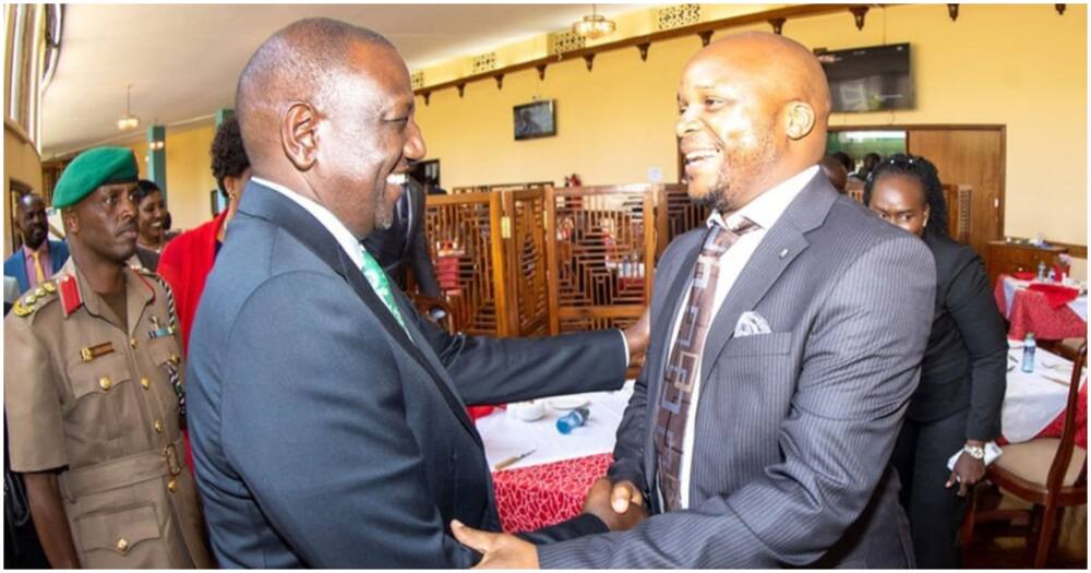 President William Ruto and Jalang'o in parliament.