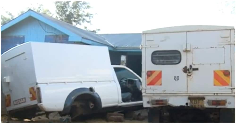 Kiambu: Police Arrest 6 Carjackers Vandalising Stolen Cars for Spare Parts