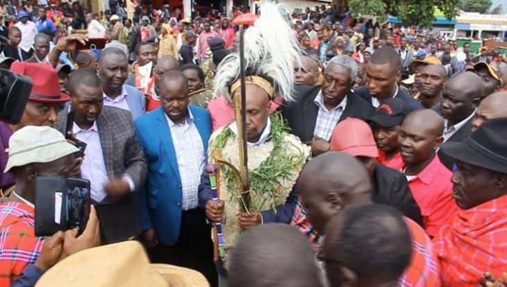 KANU chairman Gideon Moi crowned Kalenjin elder as battle for Rift Valley votes takes shape