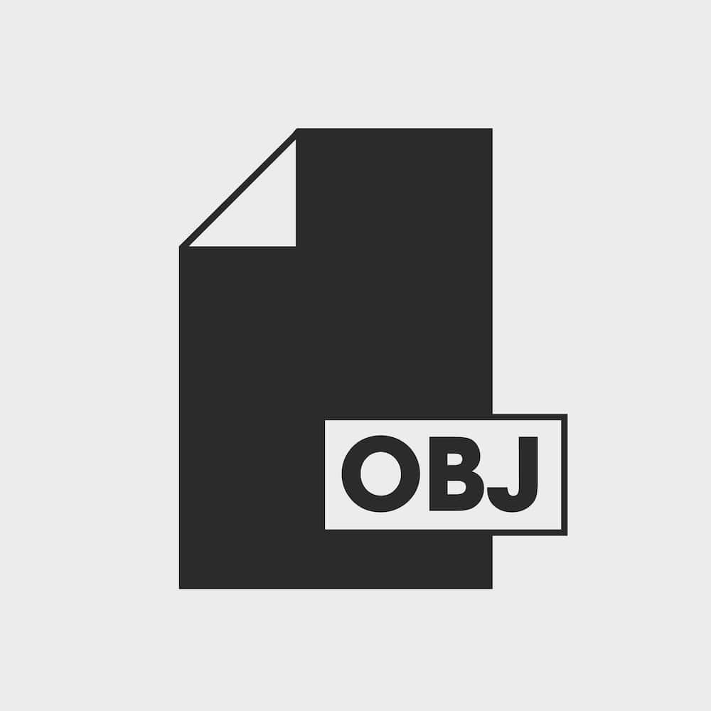 What does OBJ mean in text?