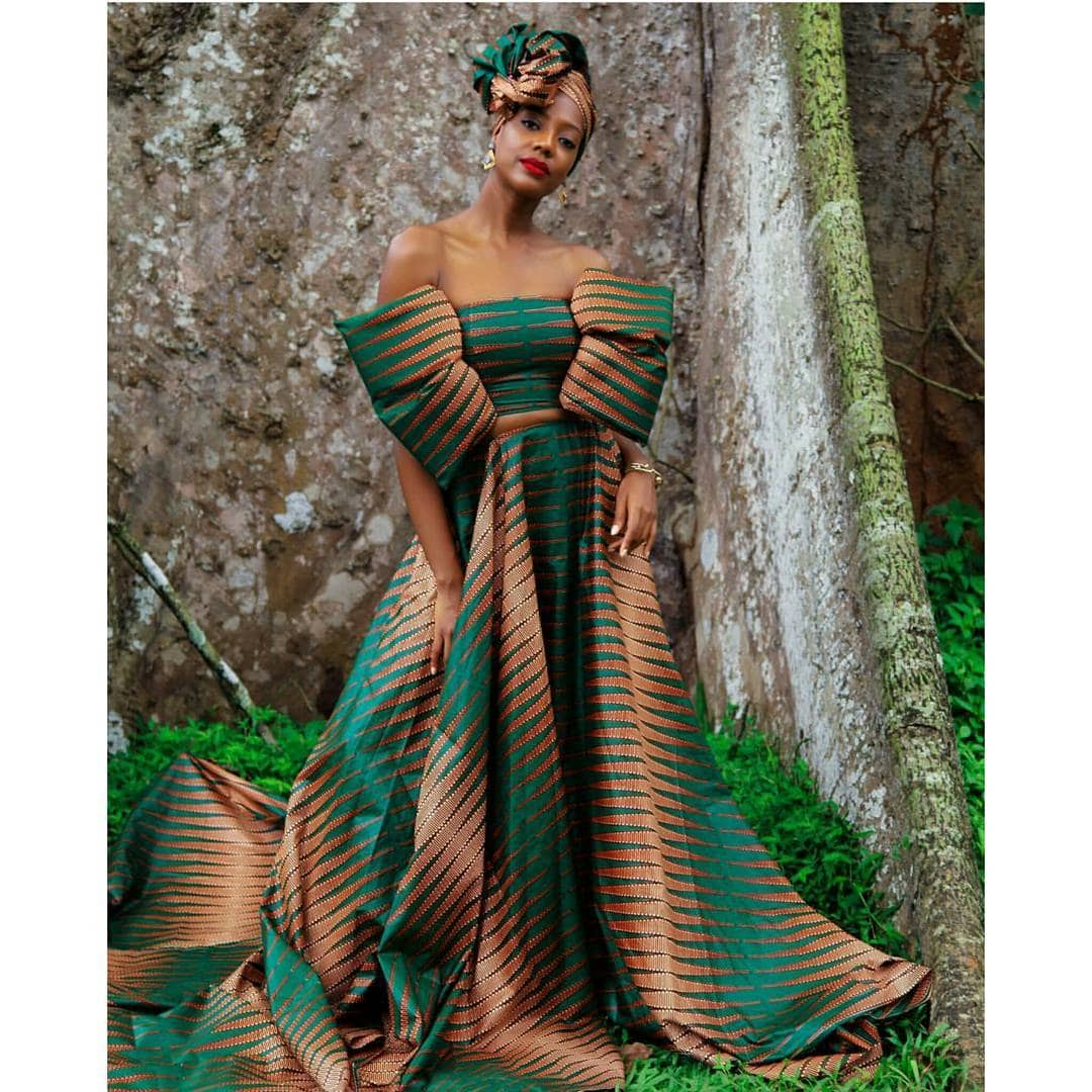 Green hotsell kitenge dresses