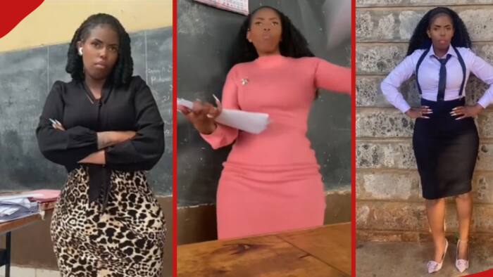 Lovely Kiambu High School Teacher with Chic Fashion Says She Enjoys Making Videos with Students