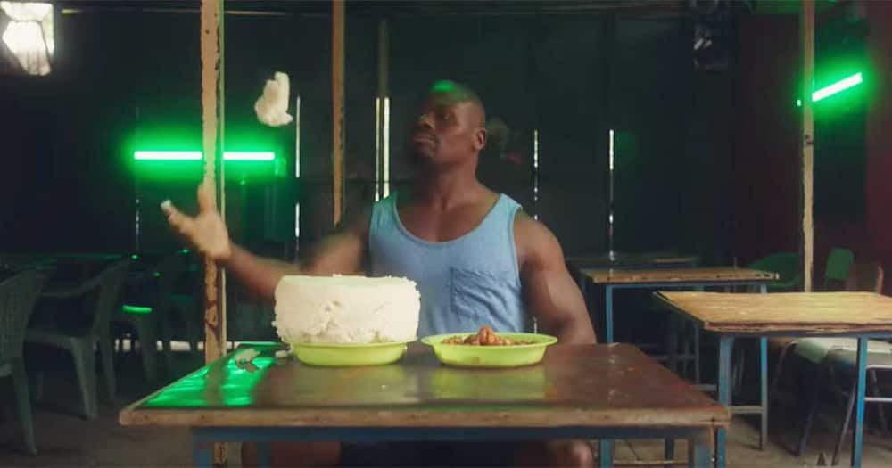 Charles Odongo rose to fame after videos of him eating huge ugali went viral online. Photo: Charles Odongo.