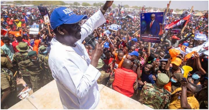 ODM leader Raila Odinga asked Wajir residents to shun Madoadoa.
