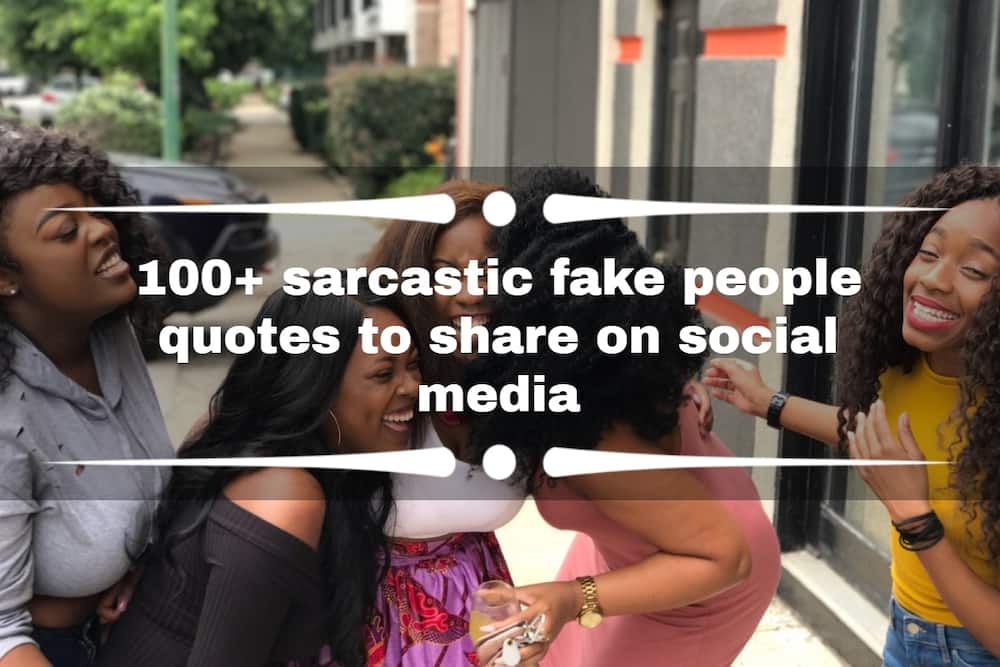 Sarcastic fake people quotes