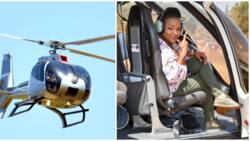 Taking Kirinyaga by Air, Land and Sea: Wangui Ngirici Lands in Chopper as She Intensifies Campaigns