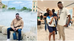 Michael Olunga Happily Hangs Out With Eve Mungai in Qatar During World Cup