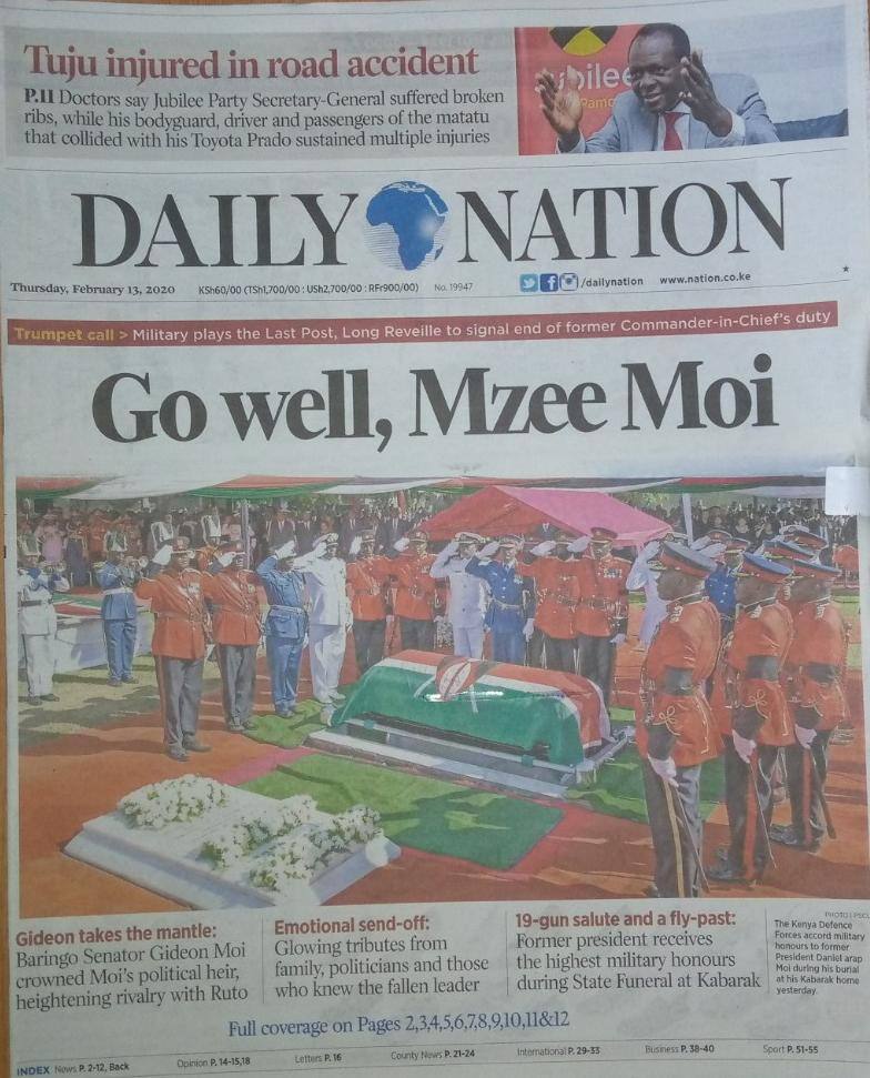 Kenyan newspapers review for February 13: Raila says Ruto's dynasty narrative is misplaced, Moi, Jaramogi and Kenyatta were also poor
