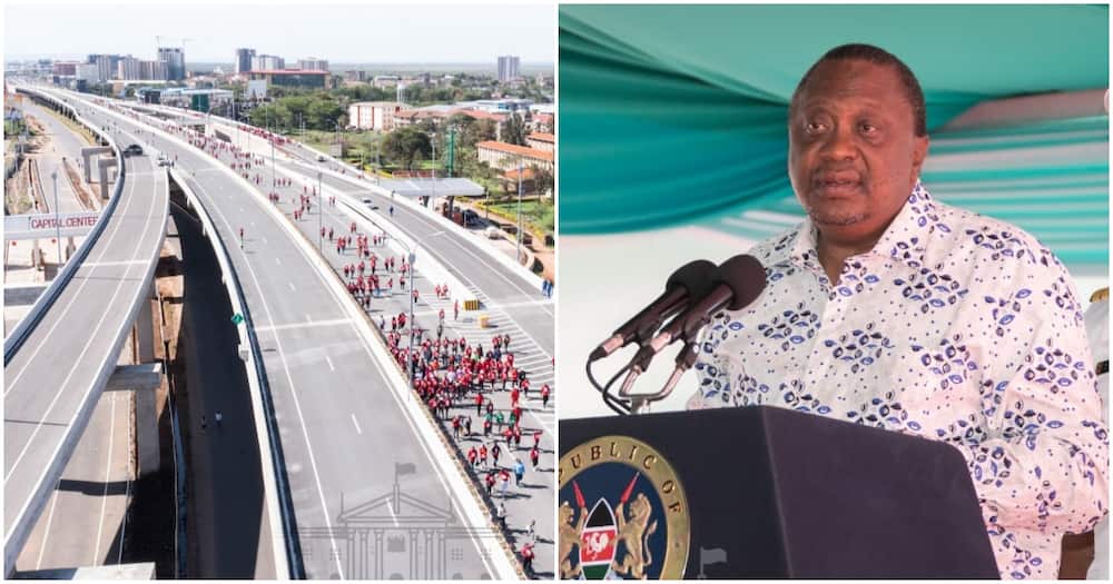 President Uhuru Kenyatta's administration facilitated the Nairobi expressway construction.