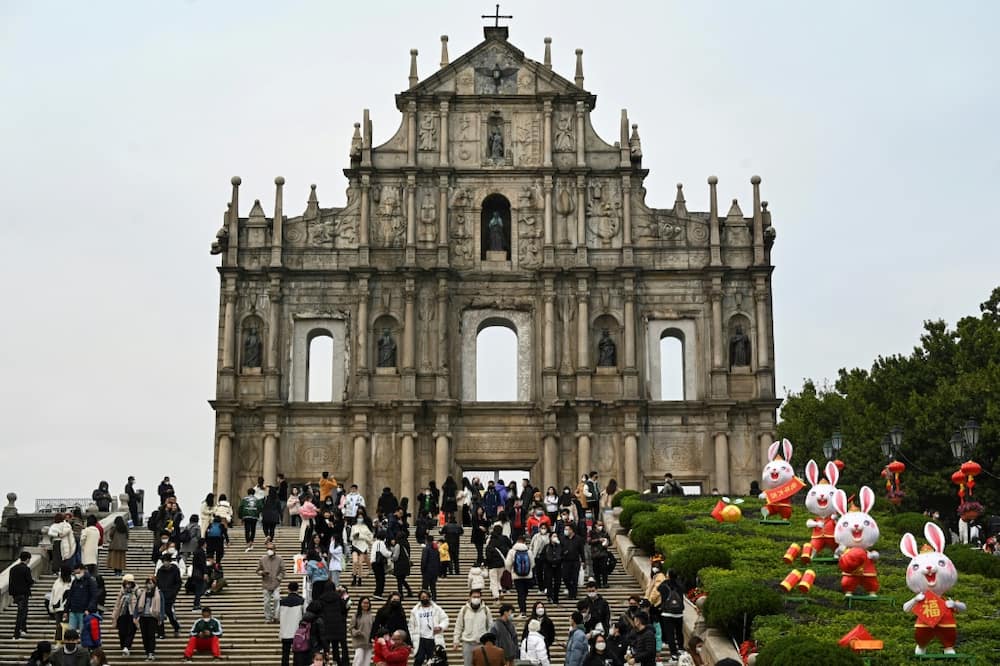 Macau's streets were packed in the run-up to the Lunar New Year after pandemic controls were abruptly lifted but it is far from business as usual