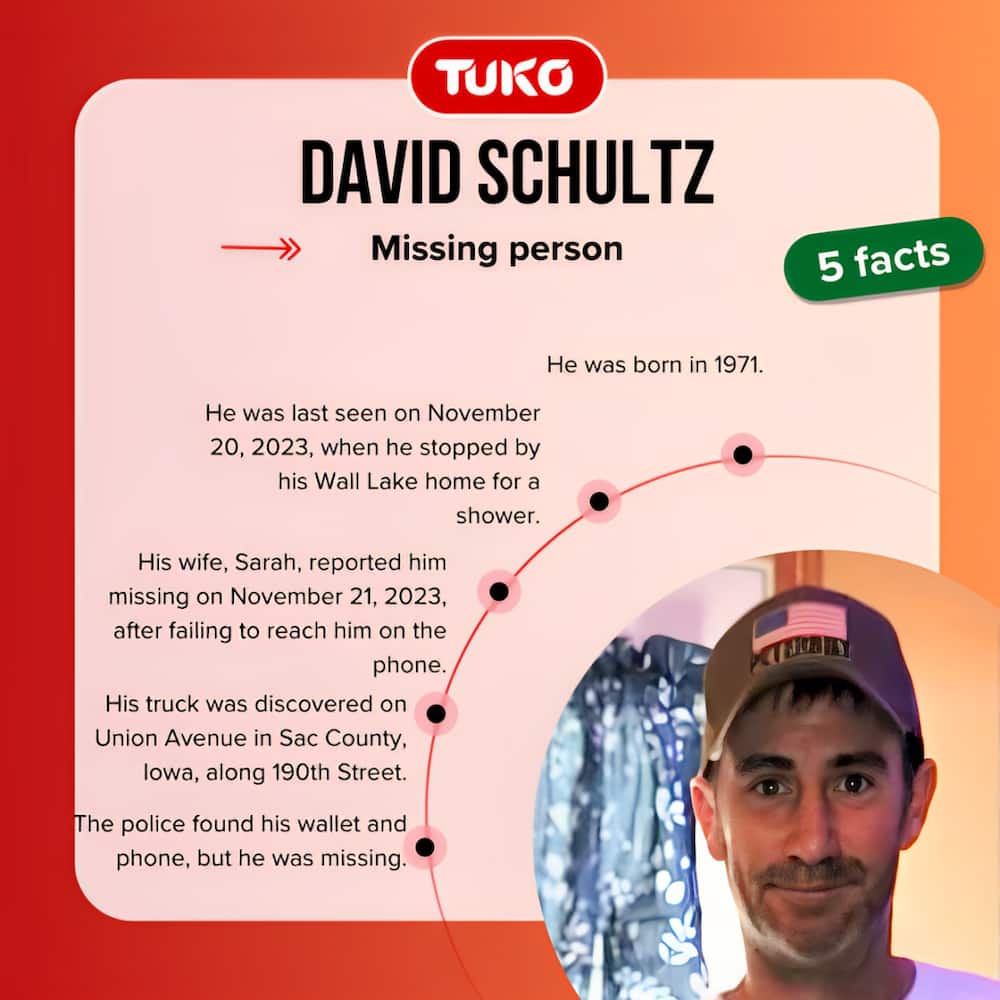 Quick facts about David Schultz the missing trucker of Iowa