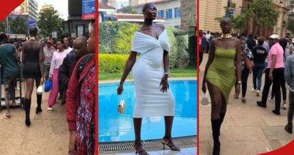 Lupita Nyakisumo: Kenyan Model Turns Heads While Strutting At Archives 