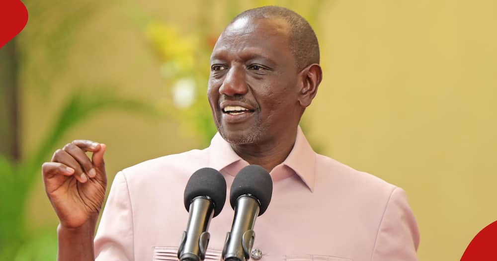 William Ruto said his administration found Kenya's economy in distress.
