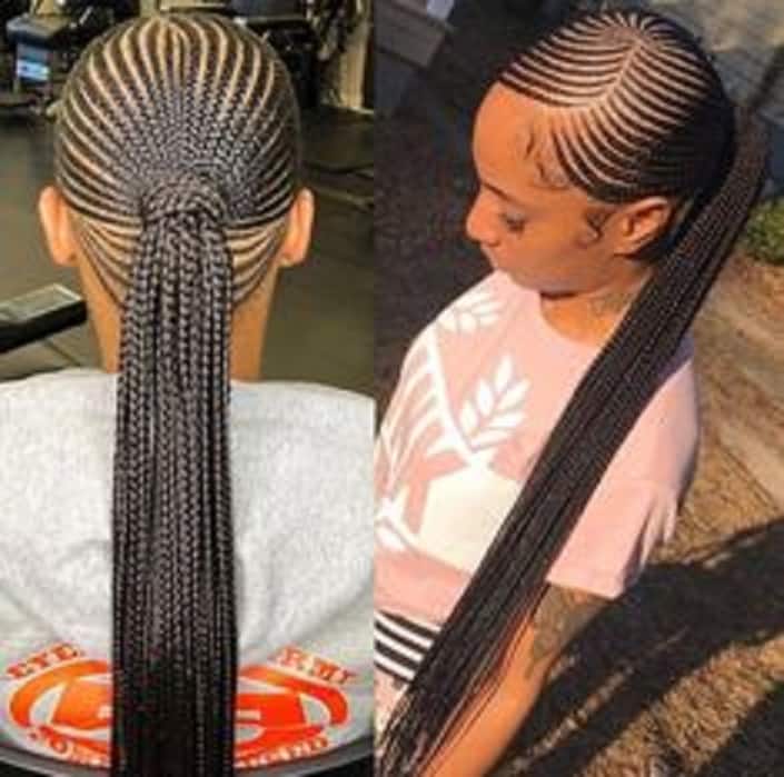 30 beautiful Fulani tribal braids and half knotless styles 