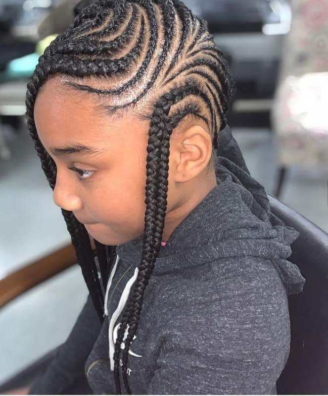 Lemonade braids for kids