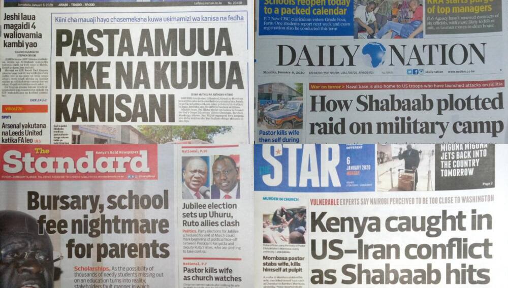 Kenyan newspapers review for January 6: William Ruto's allies want Raphael Tuju replaced by leader supporting DP's 2022 bid